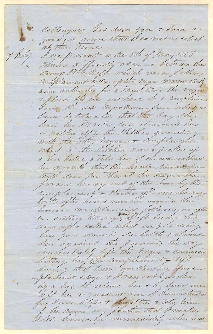 Slavery Document of 1853